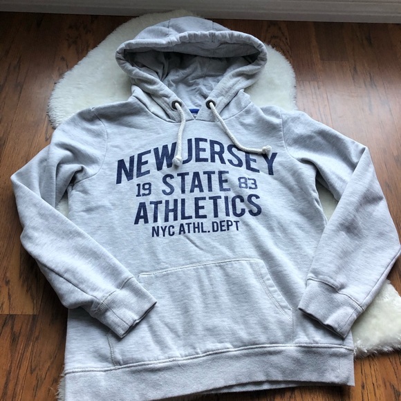 ASOS Brave Soul Grey fleece lined hoodie w/pocket - Picture 1 of 7